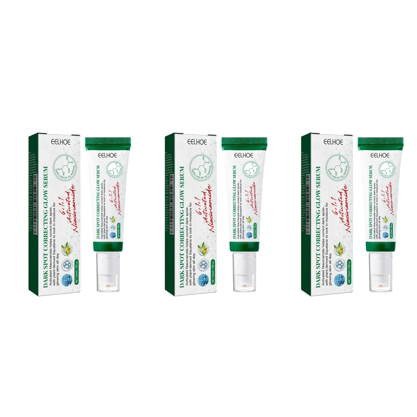 Nicotinamide Dark Spot Corrector Facial Serum Fade Melanin Acne Freckles Removal Brightening Improve Dull Face Care Essence Oasis Select 3Pcs