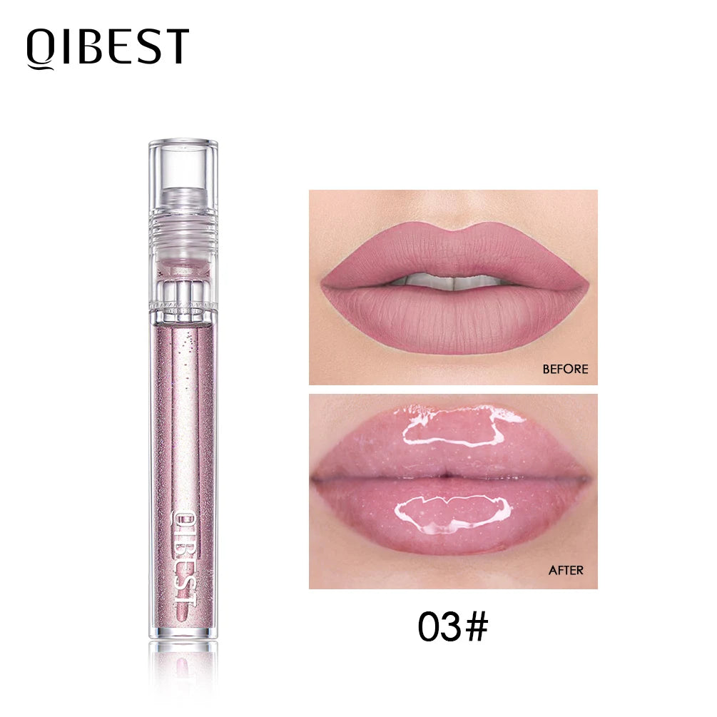 QIBEST Plumping Lip Gloss – Hydrating Long-Lasting Tint