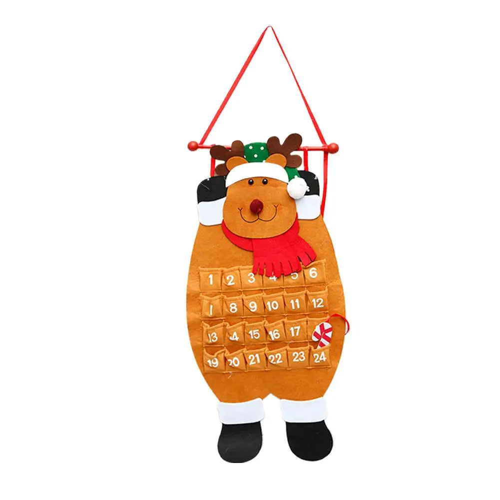 Felt Christmas Advent Countdown Calendar | DIY Tree Ornaments