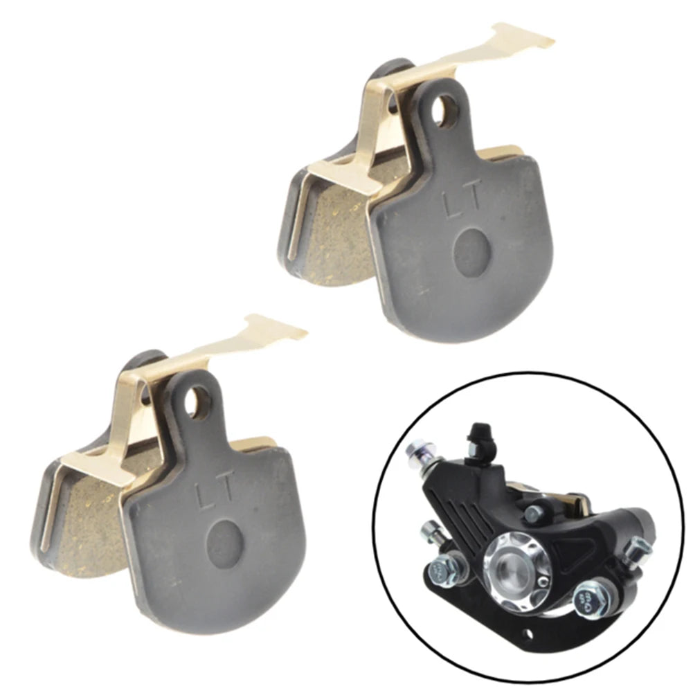 Maximize Your Driving Efficiency 2 Pairs Full Metal Disc Brake Pads for Ebike Calipers Suitable for Downhill Riding Oasis Select