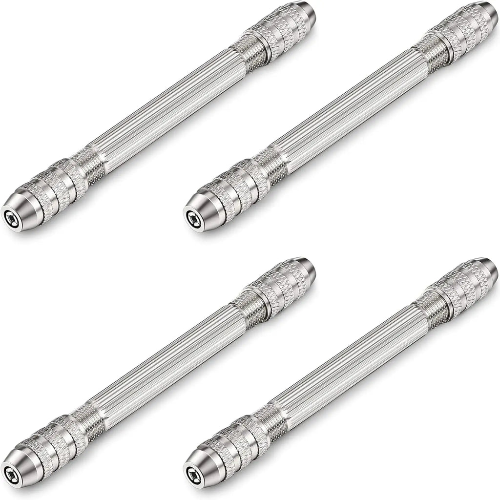Double-Head Hand Drill Base, 0.8-3.0mm, Copper Jewelry Making Tool, Wire Twisting Tool, DIY Hairpin Keychain Bracelets Necklace Oasis Select 4pcs