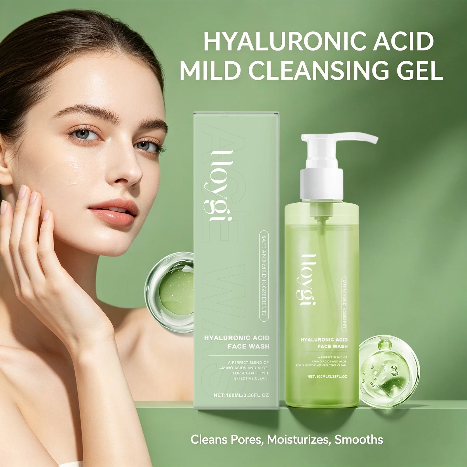 Hyaluronic Acid Face Wash – Pore Purifying Daily Cleanser
