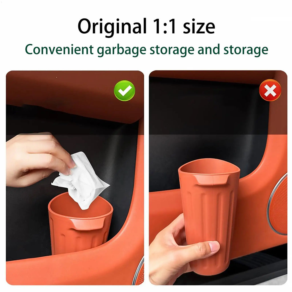 Universal Car Trash Bin Can Mini Auto Dust Organizer Car Interior Rubbish Bag Garbage Container Storage Box Bucket Auto Accessor Oasis Select