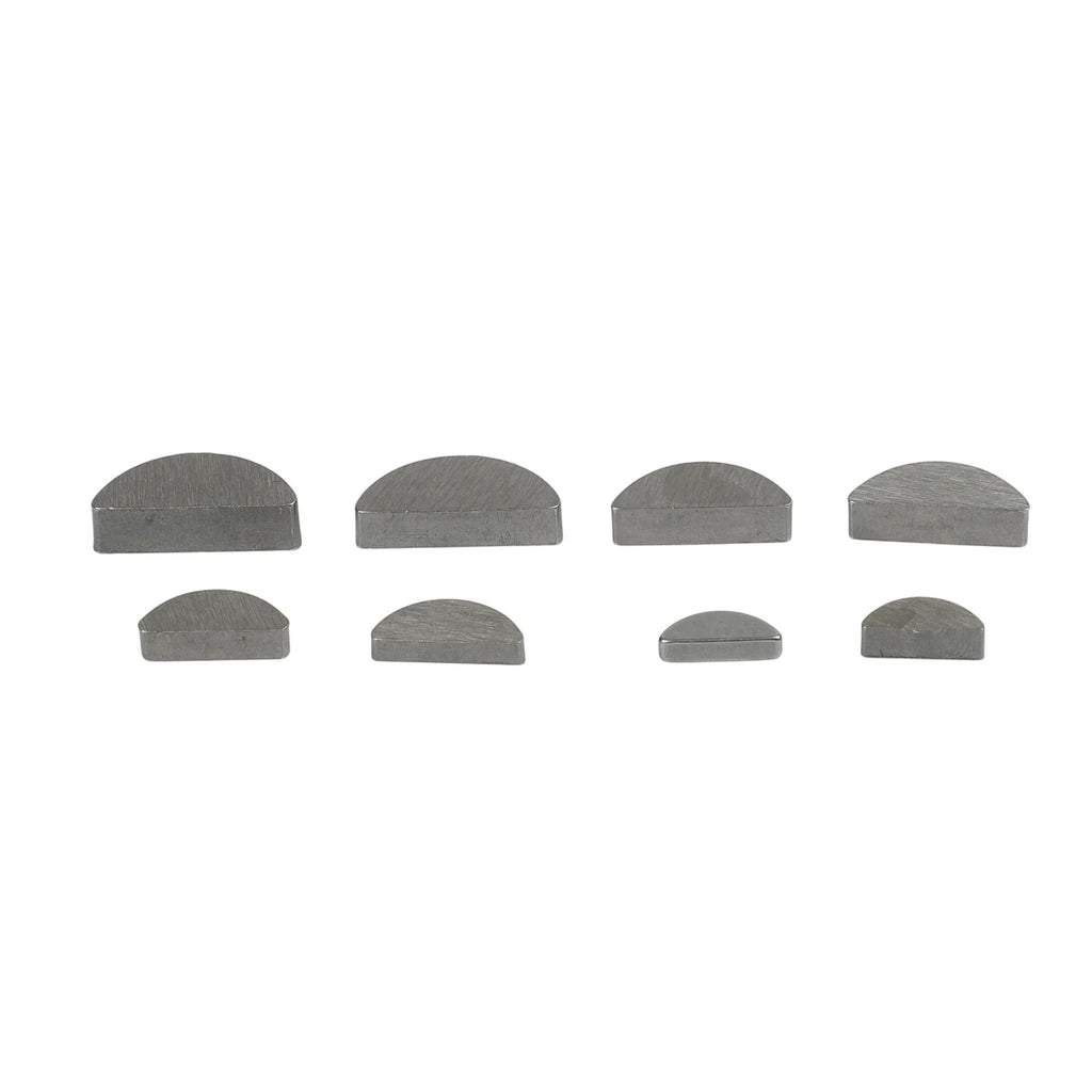 80pcs Carbon Steel Woodruff Half Moon Key Assortment Set Woodruff Key Set Oasis Select