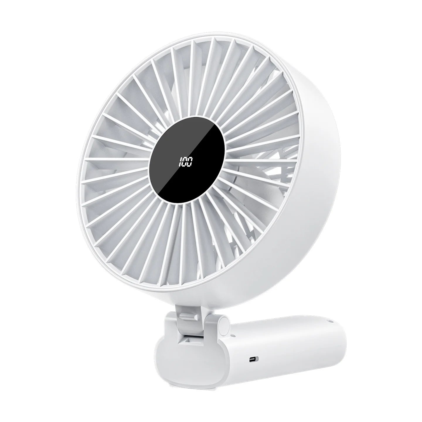 3-in-1 Portable USB Fan – Handheld, Neck & Desktop, 4000mAh