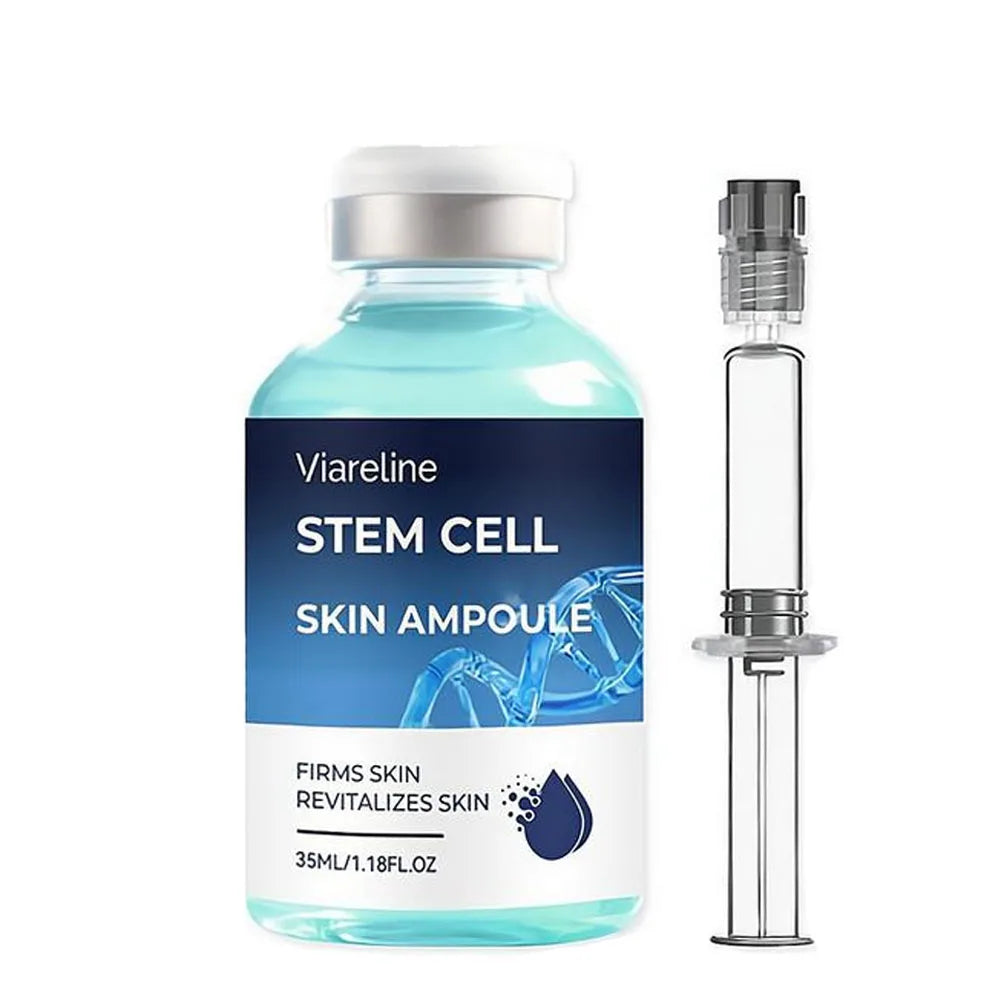 Viareline Stem Cell Skin Ampoule 35ml Firming Essence Reduces Fine Lines Rejuvenates Face Serum Oasis Select