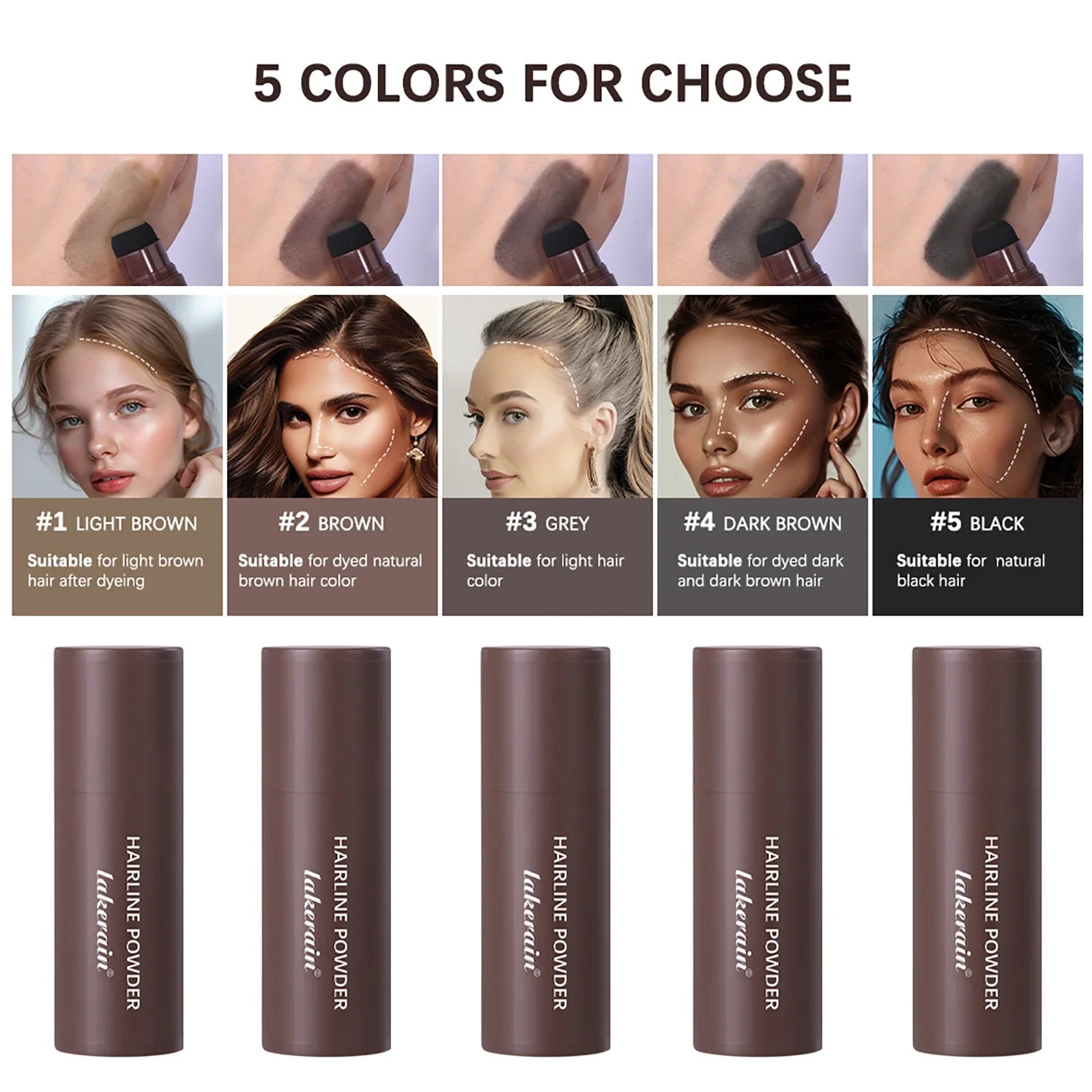 Lakerain Waterproof Hairline & Root Concealer Powder Pen