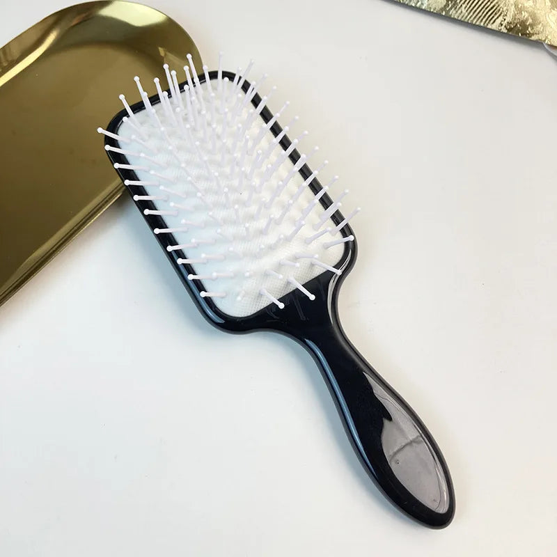 Oval Air Cushion Hair Brush – Boar Bristle Scalp Massage Comb