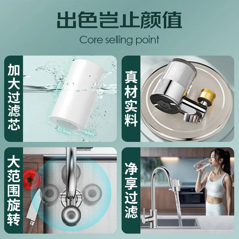 720°Universal Kitchen Faucet Anti-splash Aerator Bathroom Tap Rotatable Faucet Sprayer Saving Water Tap Nozzle Extender Adapter Oasis Select