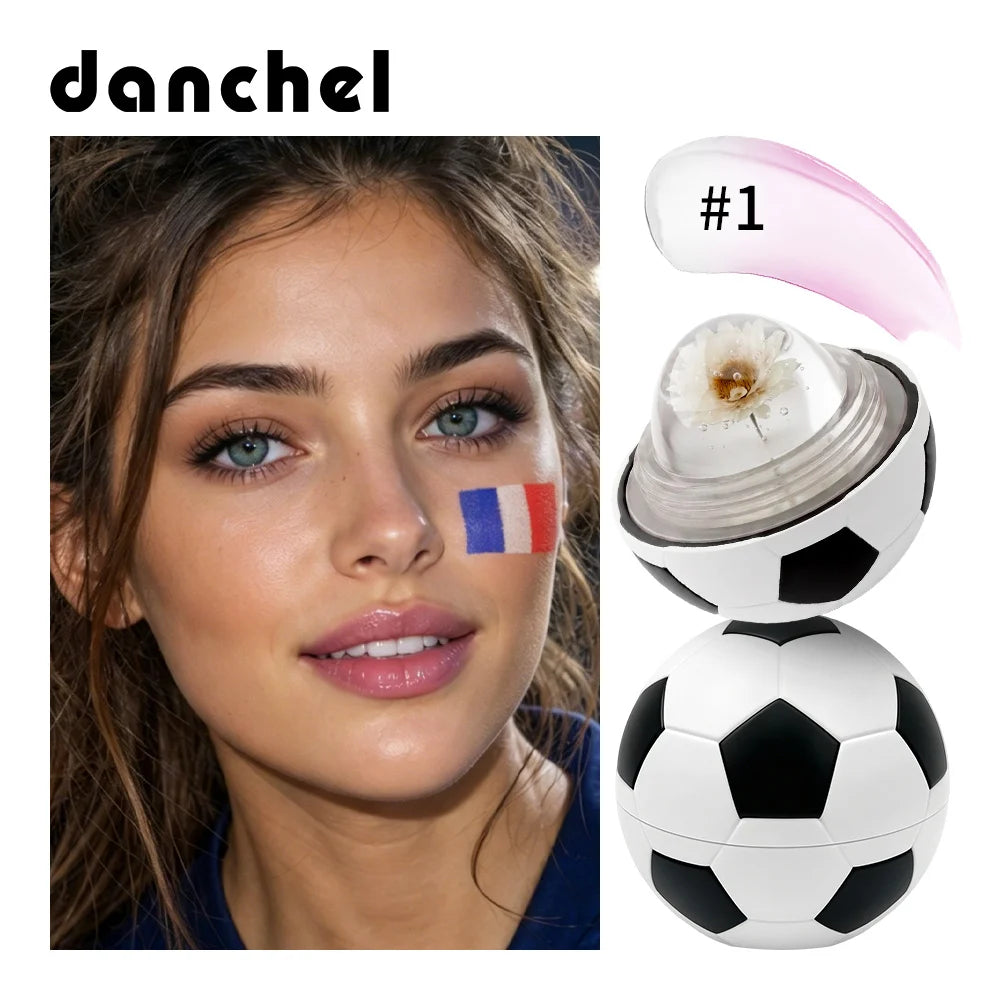 Soccer Ball pH Color-Changing Lip Balm – Flower-Infused Color-Changing Lip Balm Oasis Select color1