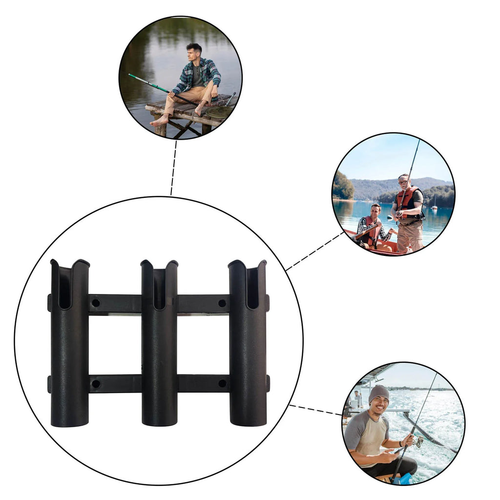 Mount Rod Holder 3 Link Tube Fishing Pole Holder Quick Release for Boat Marine Firmly Install Portable Kayak Yacht Tackle Oasis Select