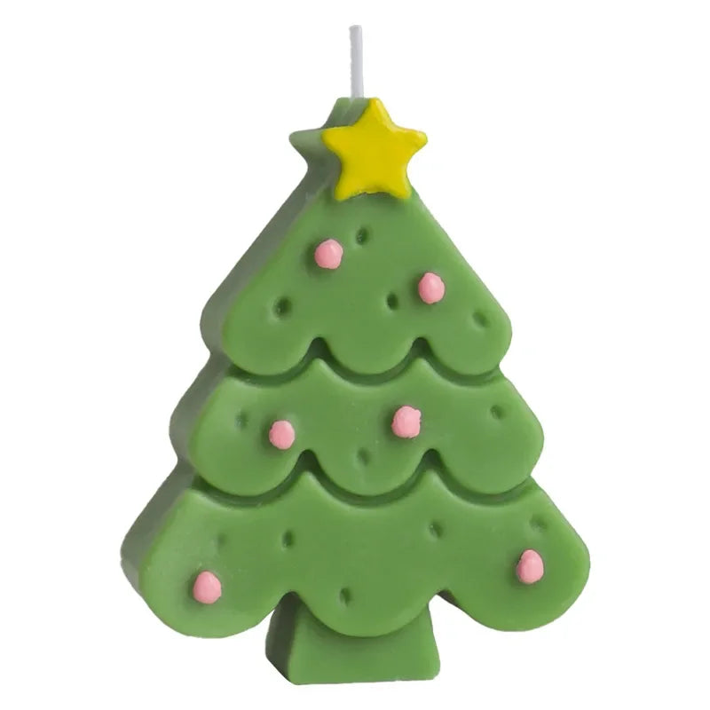 Christmas Scented Candle with Box Mini Christmas Tree Shape Fragrance Candle Home Decor Candle Gift for Friends Women Souvenir Oasis Select