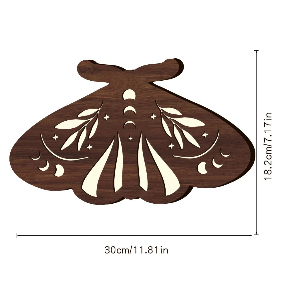 Nordic Wall Decoration Pendant Bohemia UV Printed Wood Led Wall Decoration Oasis Select plum