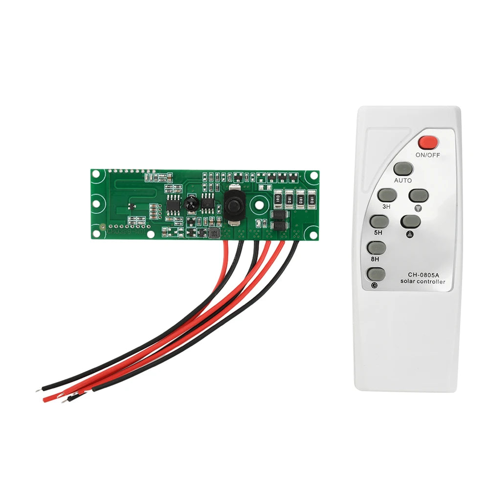 3.2V/3.7V Solar Street Light Control Panel Circuit Board Remote Control Long Bright Automatically Reduce Power Oasis Select Type B
