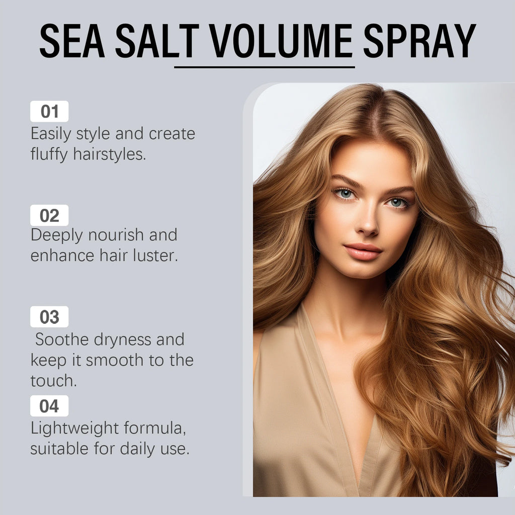 Sea Salt Hair Spray For Volume & Texture, Lightweight Styling Spray, Natural Hold, Frizz Control, Non-Greasy For Women & Men Oasis Select