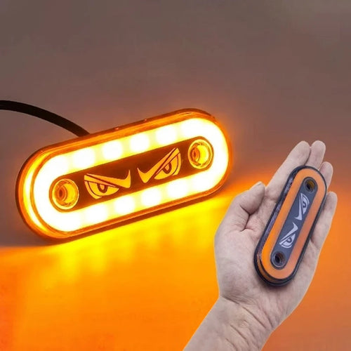 High Visibility 12V/24V LED Side Markers Flashing And Constant Light Modes For Trucks Trailers And Motorcycles Oasis Select