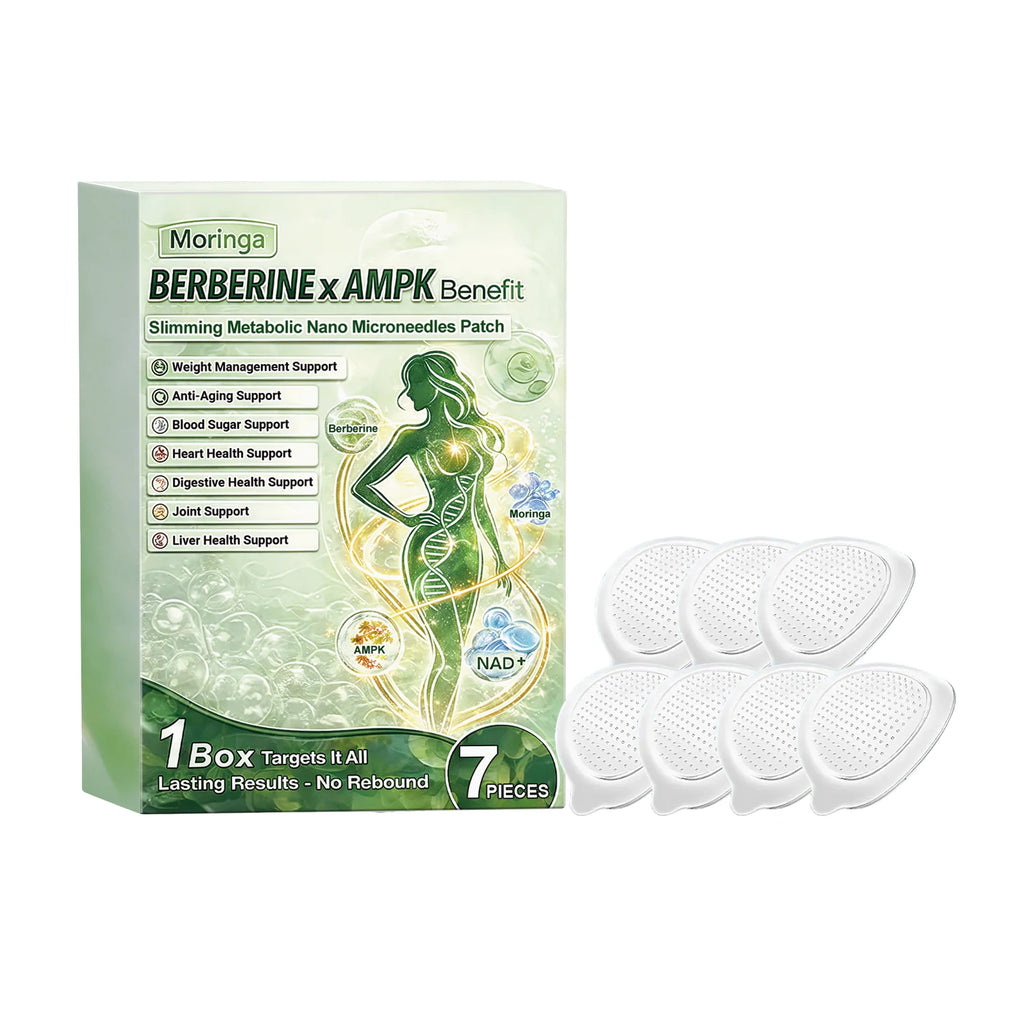 Berberine AMPK NAD+ Nano Microneedle Patch Moringa Body Care Patch Gentle Skin-Friendly Breathable Body Maintenance Comfortable Oasis Select 7pcs