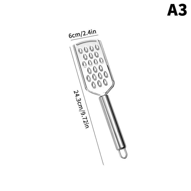 Stainless Steel Handheld Cheese Grater Multi-PurposeKitchen Food Graters For Chocolate Butter Fruit Vegetable Kitchen Items Oasis Select A3