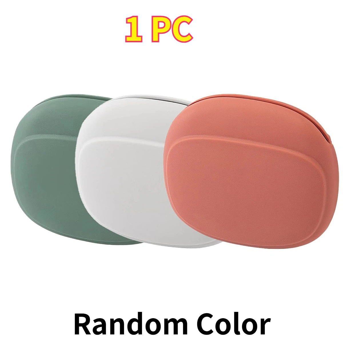 1/2/5PCS Soft Silicone Headphone Organizer Mini Shockproof Earbud Case Portable Cable Pouch for USB Cords Keys Travel Essentials Oasis Select 1pc