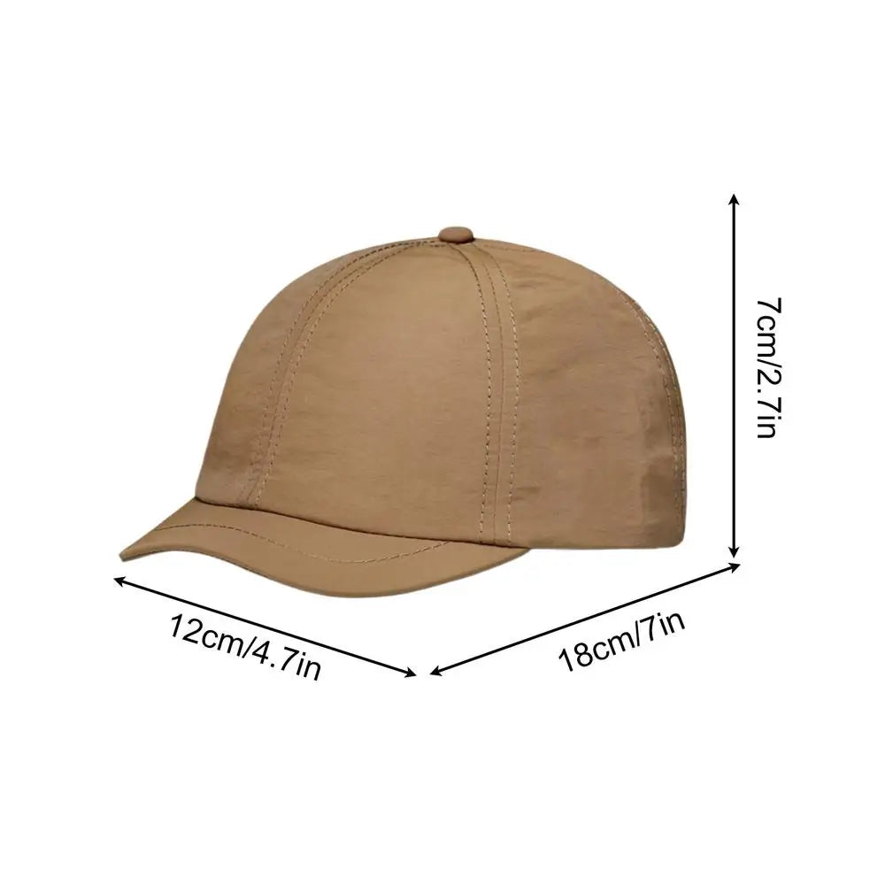 Summer Baseball Hat Outdoor Sport Baseball Cap Unisex Summer Quick Drying Hat Breathable Cap Foldable Cycling hat Sun Protection Oasis Select Coffee