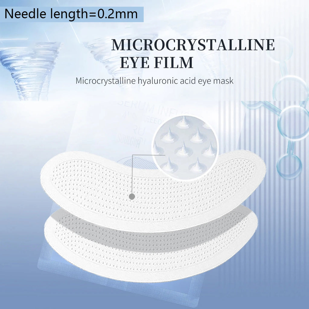 Hyaluronic Acid Microneedle Eye Patches – 3 Pairs, Hydrating