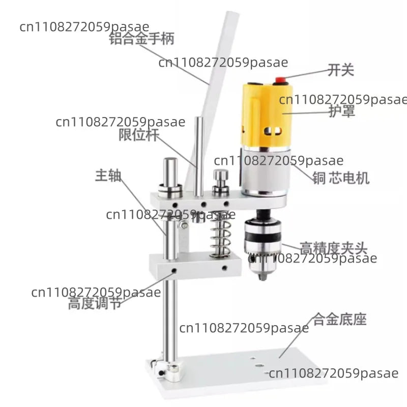 JM802 Mini Table Drill Press – 775 Motor PCB & Wood Drilling