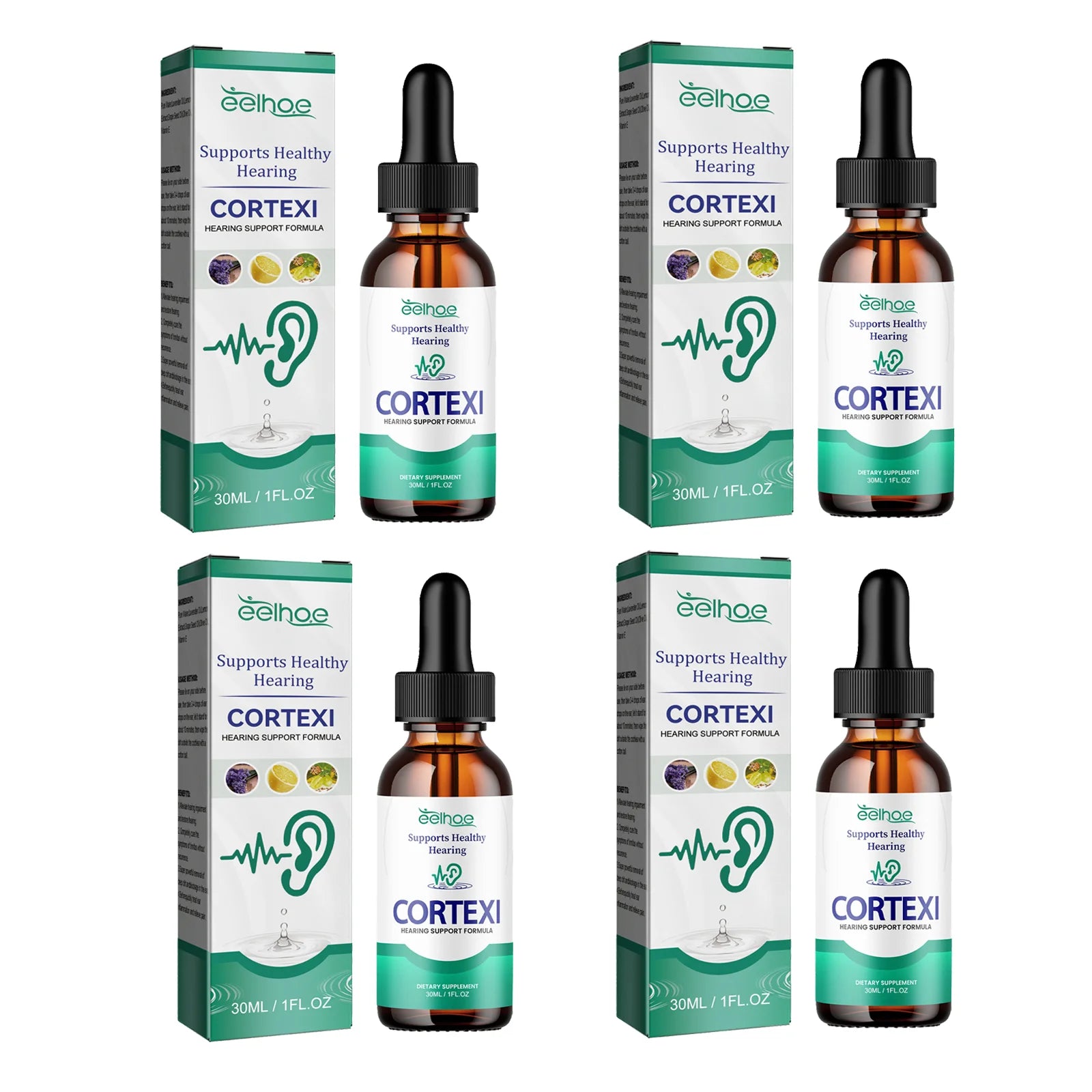 Ear Care Drops Hearing Support Formula Gentle Earwax Removal Drops Ear Discomfort Relief Soothing Ear Canal Care Oasis Select 4pcs