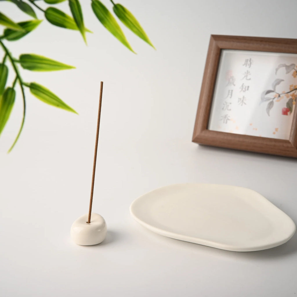 Ceramics Aroma Holder Incense Holder Teahouse Incense Burner Ornament Minimalist Reed Diffuser Stand Home Decor Gift Oasis Select