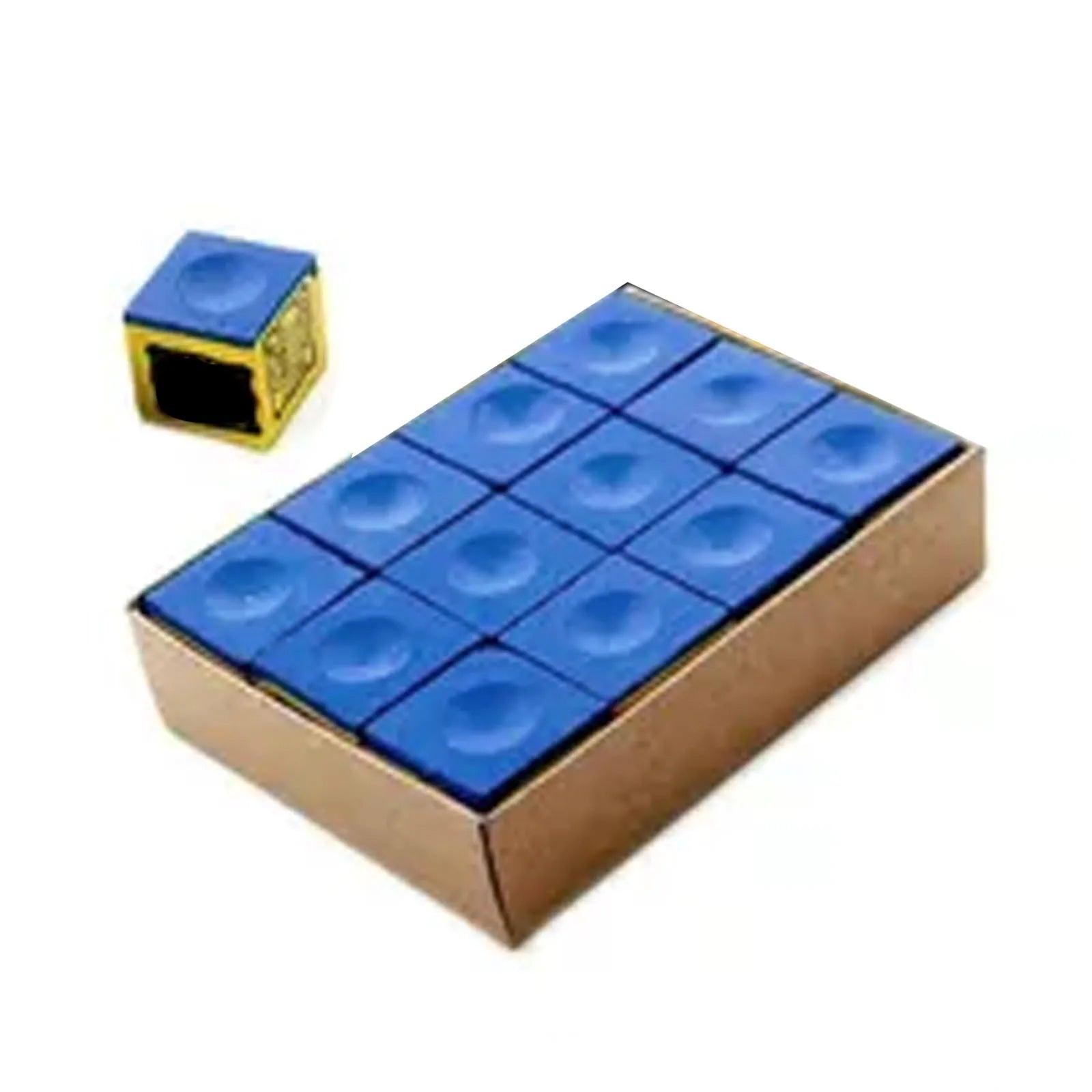 12pcs Pool Cue Chalk Cubes For Pool Billiards Snooker Cue 23*23*22.6mm For Table Billiards Club Replacement Accessories Oasis Select