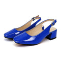 Women's high heel sandalsblue elegant ladies' square heel fashion heels 1.98in for casual wear shopping travel vacations Oasis Select 44 Blue