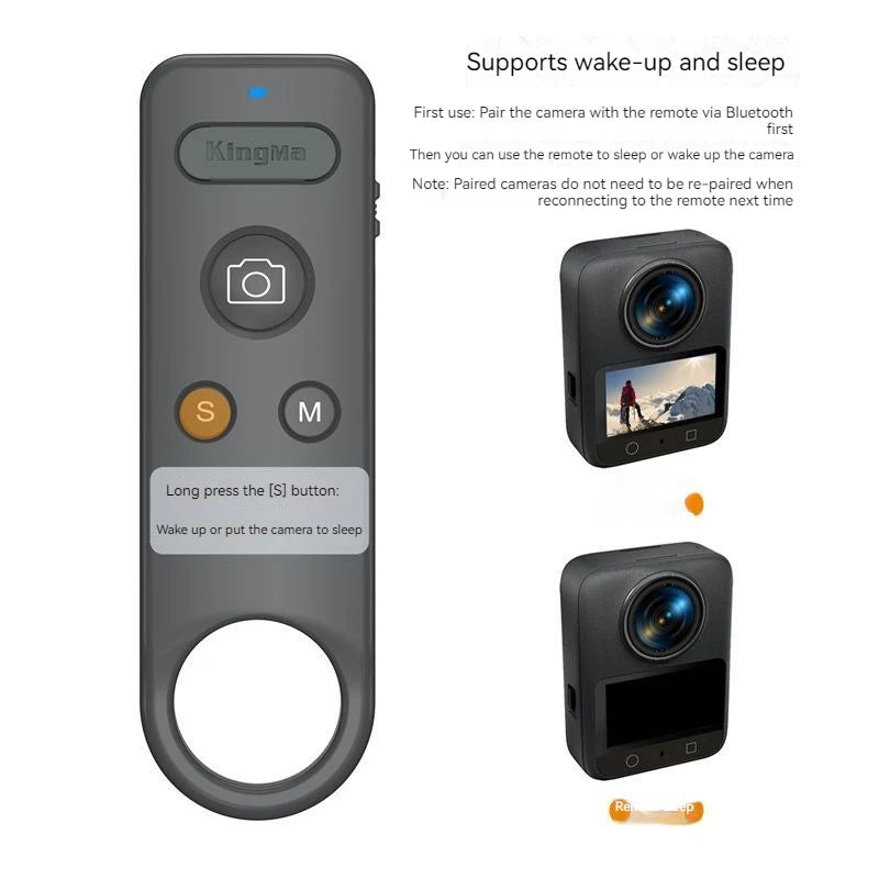 Bluetooth Remote for DJI Osmo Action 4/5 Pro/6 | 10m Range