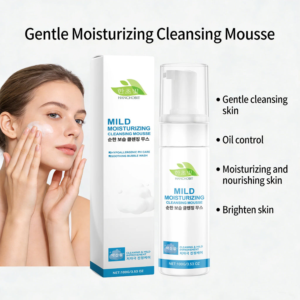Gentle Moisturizing Cleansing Mousse Centella Face Wash Oil Control Cleansing Pores Shrinking Nourishing Repairing Foam Cleanser Oasis Select