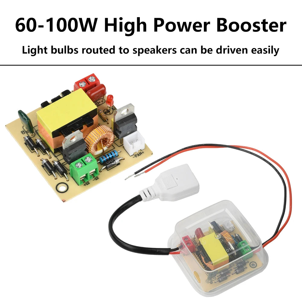 DC 12-16.8V to 220V Boost Inverter Module High-Power 100W Boost Module Outdoor Universal Solar Panel Inverter DIY Electronic Kit Oasis Select
