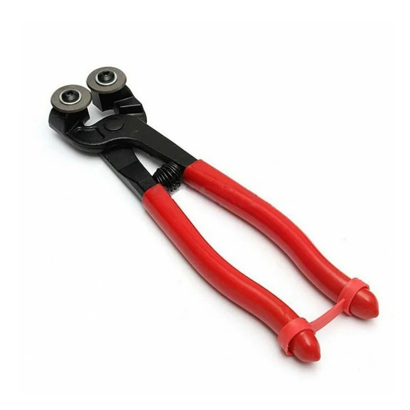 8 Inch Glass Tile Mosaic Nippers Heavy Duty Double Round Wheel Flat Nose Trimming Clamp Pliers Ceramics Cutting Tongs Tools Oasis Select