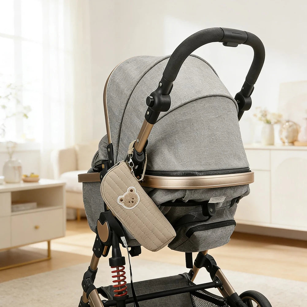 Plush Bear Baby Bottle Insulated Warmer Bag | Travel & Stroller