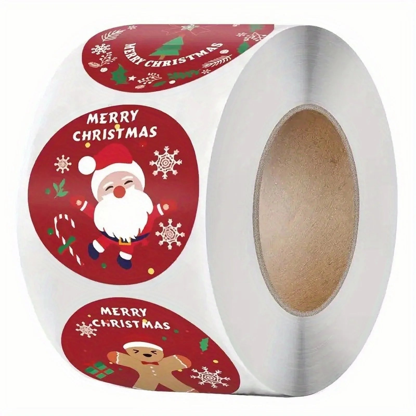 500pcs/roll, Merry Christmas Stickers, Christmas Themed Seal Label Stickers, DIY Gift Bake Wrap Envelope Stationery Decoration Oasis Select