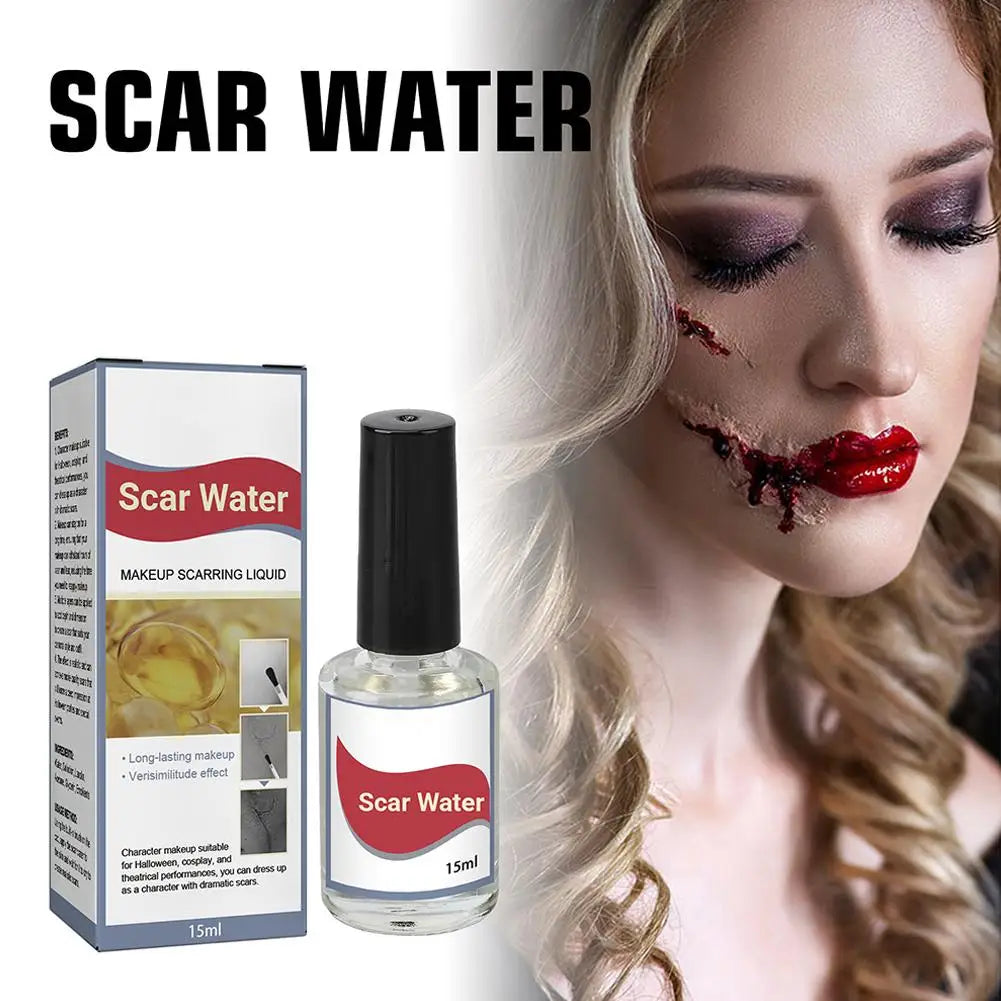 15ML Scarring Liquid Special Effect Make Up, Makeup Scarring Liquid Face Paint Makeup, Liquid Scar Makeup Cosmetic For Halloween Oasis Select