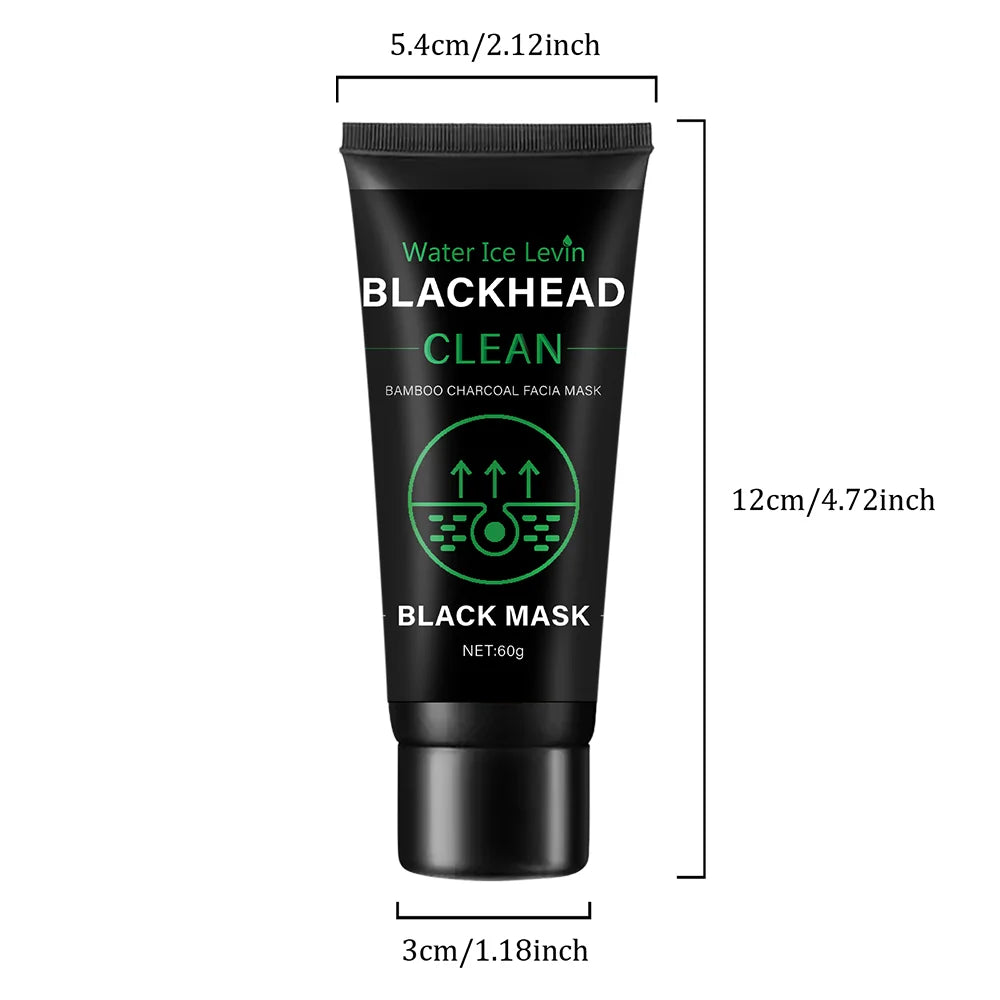 60g Bamboo Charcoal Fiber Mask Blackhead Removal Deep Mask Deep Cleansing Cleansing Exfoliating Mask Treatment Black Mask Oasis Select