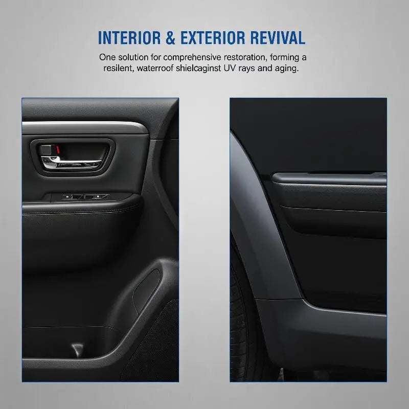 Car Plastic Restorer Coating Agent Auto Plastic Rubber Exterior Repair Clean Refresh Restoration Agent Black Shine Seal Brighten Oasis Select