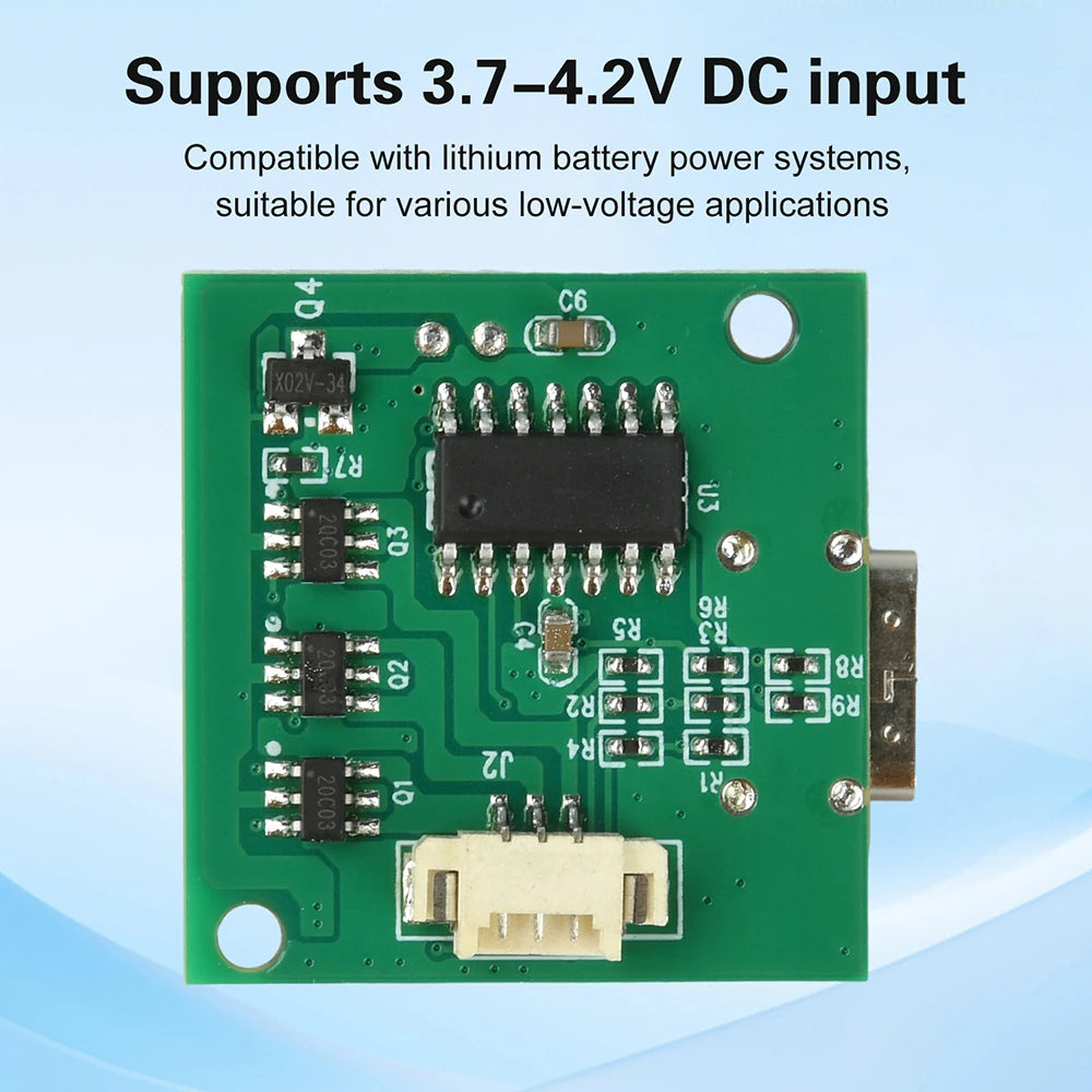 DC 3.7-4.2V Brushless ESC Mini Brushless Motor Speed Controller Handheld Fan Mini Heatsink Driver Board Six-Speed Adjustment Oasis Select