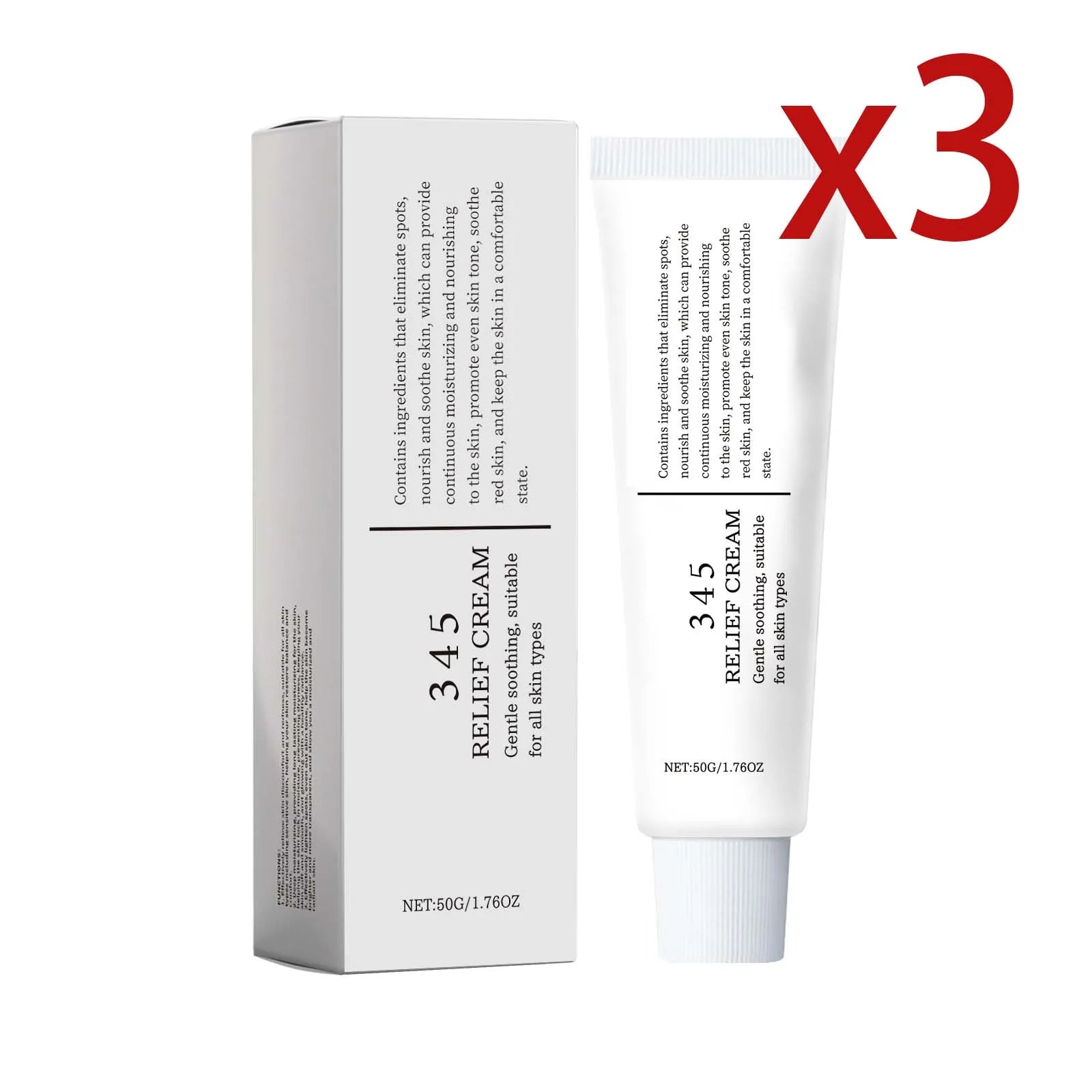 Hyaluronic Acid Soothing Face Cream Deep Hydration Improve Drying Reduce Dullness Repair Skin Barrier Radiance Face Care Lotion Oasis Select 3x50g 50g