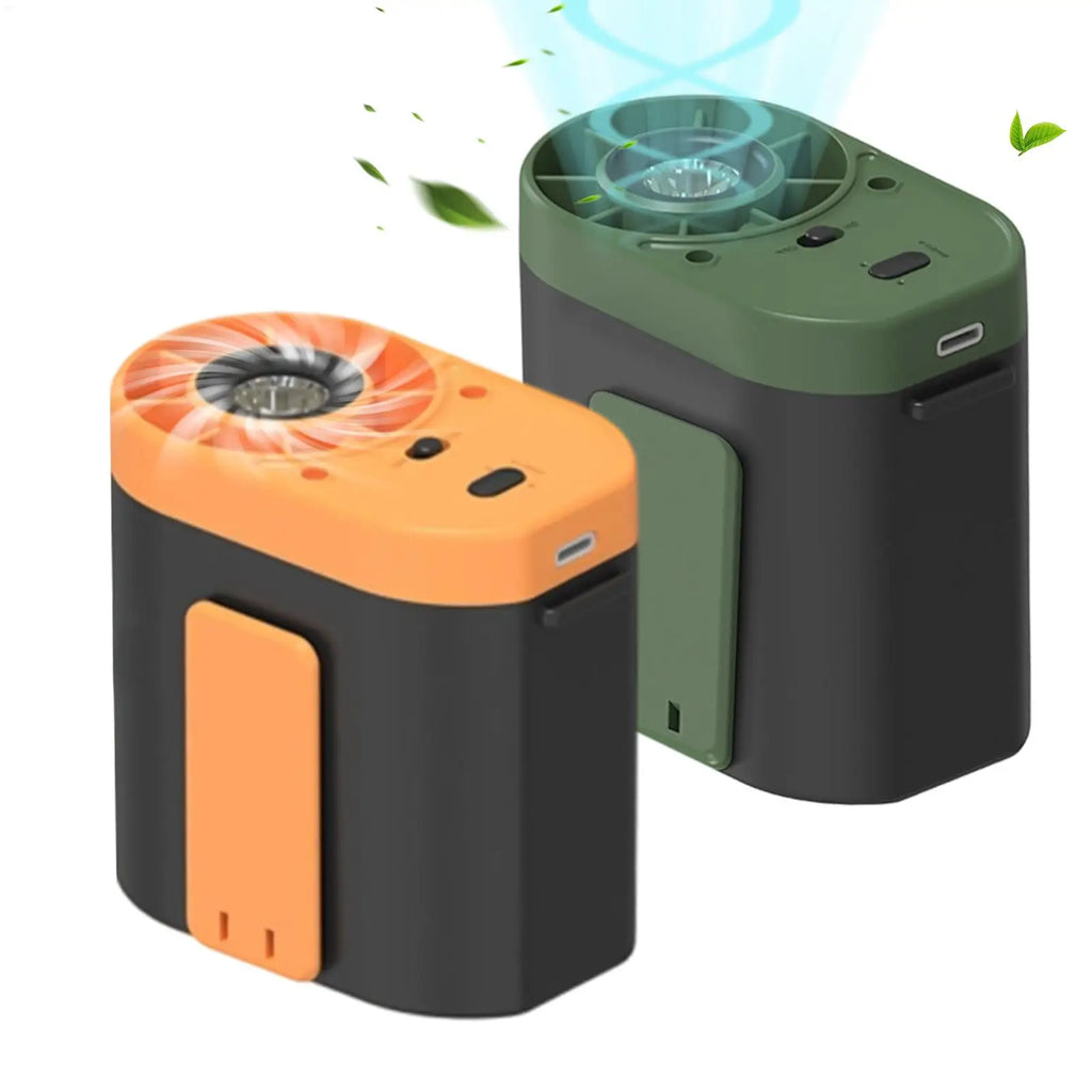 Belt Fan Rechargeable Air Cooler with Light Body Fan Portable waist-mounted high-speed electric fan for cooling and heat relief Oasis Select