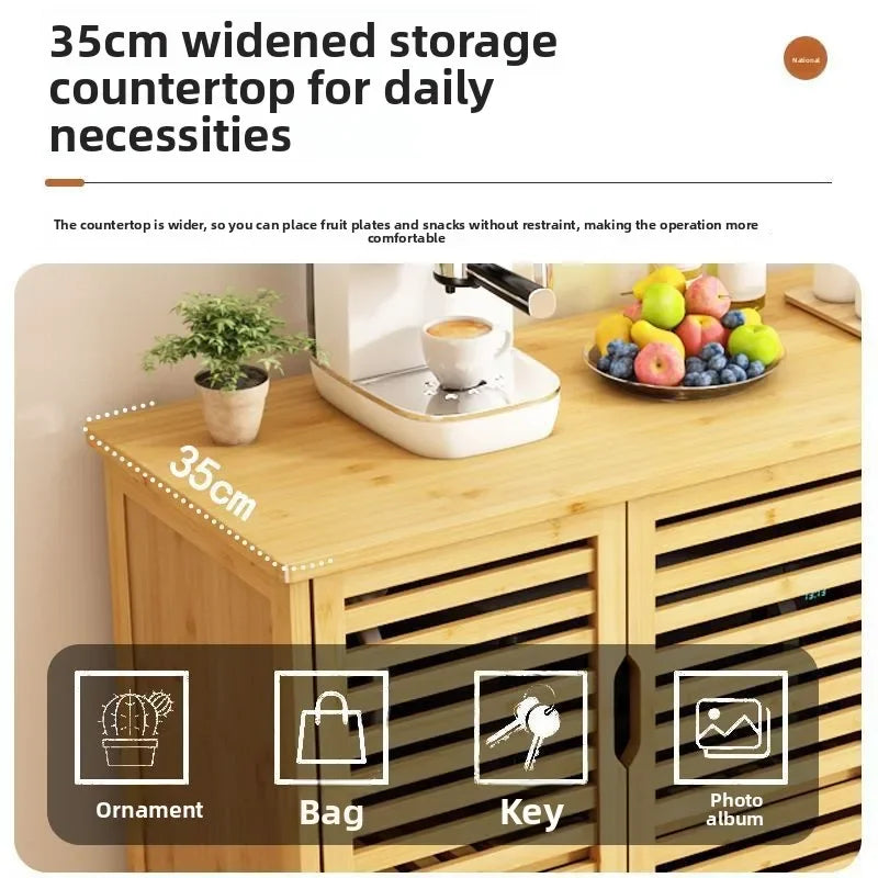 Multi-functional Dining side cabinet Kitchen locker Living room storage cabinet Multi-layer narrow crack shelf cabinet Oasis Select