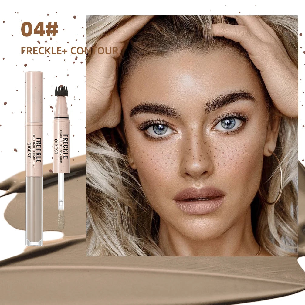 QIBEST 2-in-1 Freckle Pen – Highlight & Contour | All Skin Types