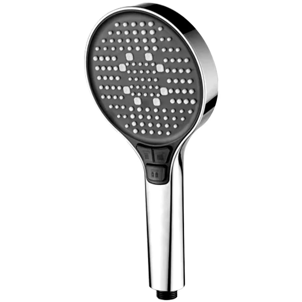 New 13CM Adjustable 6 Speed Button Shower Head Bathroom High Pressure Water Saving Shower Mixer Nozzles Set Bathroom Accessories Oasis Select