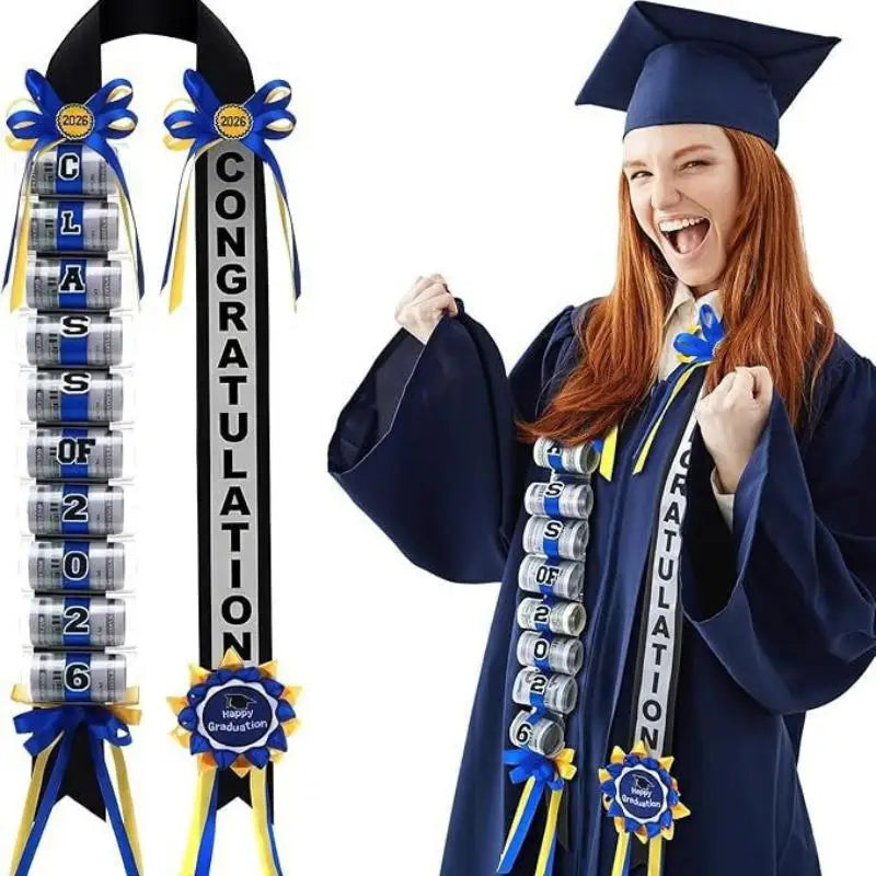 Class Of 2026 Graduation Money Lei Necklace With Cash Holder Elegant Garland Graduation Parties And Celebration Oasis Select B