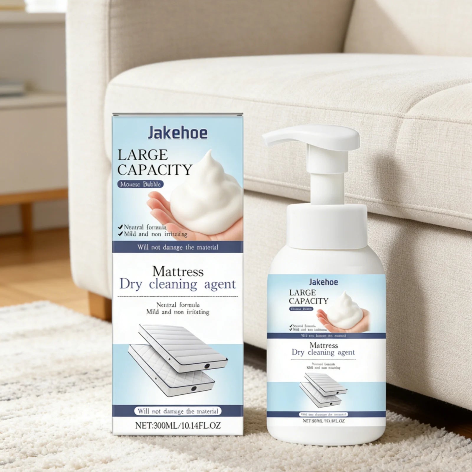 Jakehoe Mattress Foam Stain Remover 300ml – Fabric Cleaner Fabric Stain Remover Oasis Select