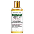 Cold-Pressed Castor Oil Massage Oil – Collagen & Magnesium Body Massage Oil Oasis Select YELLOW 100g