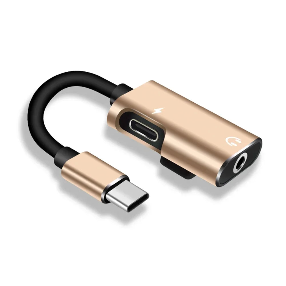 USB-C to 3.5mm Audio Splitter Adapter | Charge & Listen