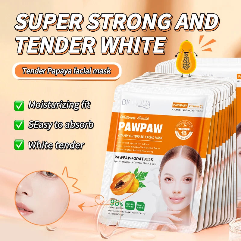 BIOAOUA Papaya Vitamin C Brightening Face Mask 25g